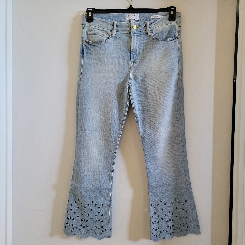Frame Le Crop Mini Boot With Eyelet Cut Out- Size 29